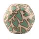 Sea Green Hexagon Small Ceramic Cabinet Knob